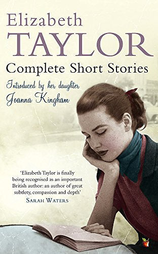 Book cover featuring a woman reading, titled Complete Short Stories by Elizabeth Taylor.