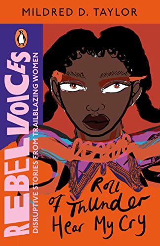 Book cover: “Roll of Thunder, Hear My Cry” with illustrated portrait.