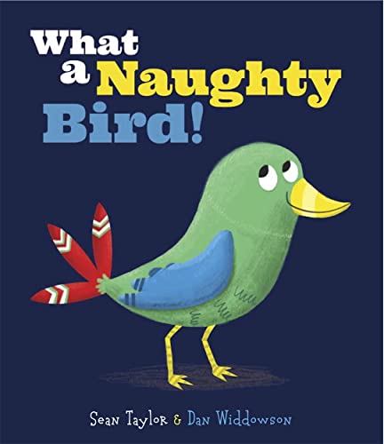 Children’s book cover featuring a green bird with red tail feathers.