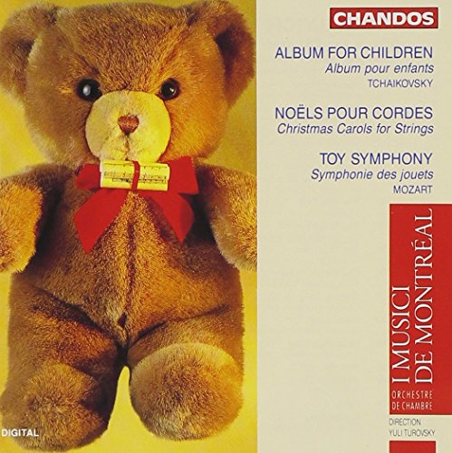 CD cover featuring a teddy bear and text for classical music album.