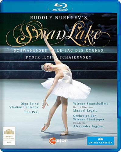 BluCS Blu-ray cover featuring a ballerina in a white tutu performing Swan Lake.