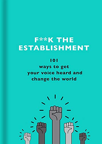 Teal book cover with title text and an illustration of five raised fists.