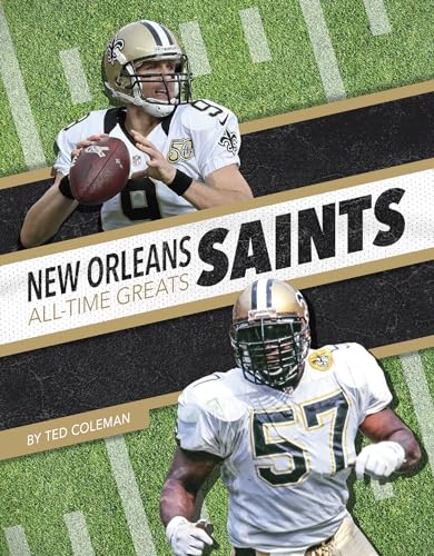 Book cover featuring New Orleans Saints football players Drew Brees and Rickey Jackson.