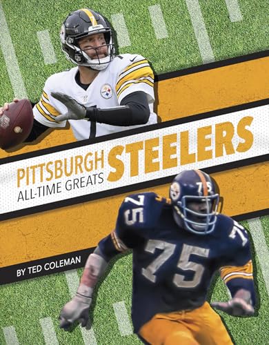 Book cover featuring Pittsburgh Steelers football players, Ben Roethlisberger and “Mean” Joe Greene.