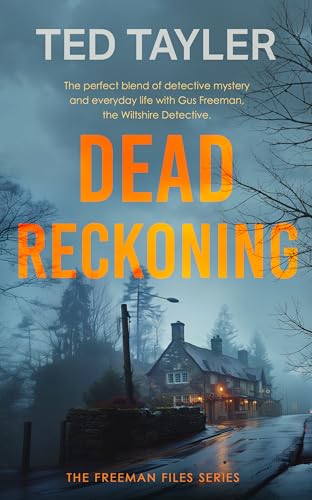 Book cover for “Dead Reckoning” featuring a house in misty, rural landscape.