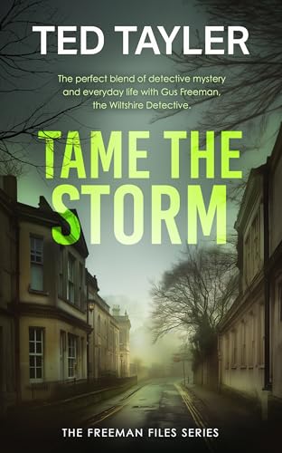 Book cover: “Tame The Storm” with a misty street scene.