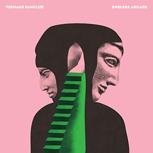 Album cover for Teenage Fanclub’s “Endless Arcade” featuring abstract faces.