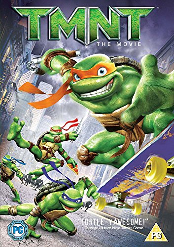 The image quality is poor; it shows Teenage Mutant Ninja Turtles in action poses.