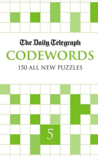 Book cover for “Daily Telegraph Codewords 5” with a grid pattern.