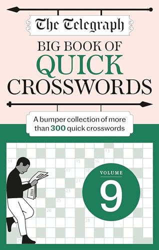 Book cover for "The Telegraph Big Quick Crosswords 9" with a crossword puzzle.