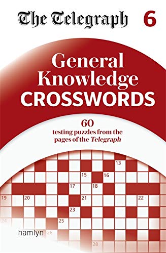 Book cover for The Telegraph General Knowledge Crosswords 6 featuring a crossword puzzle grid.