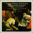 CD cover for Telemann’s Christmas Oratorio, depicting the Nativity scene.