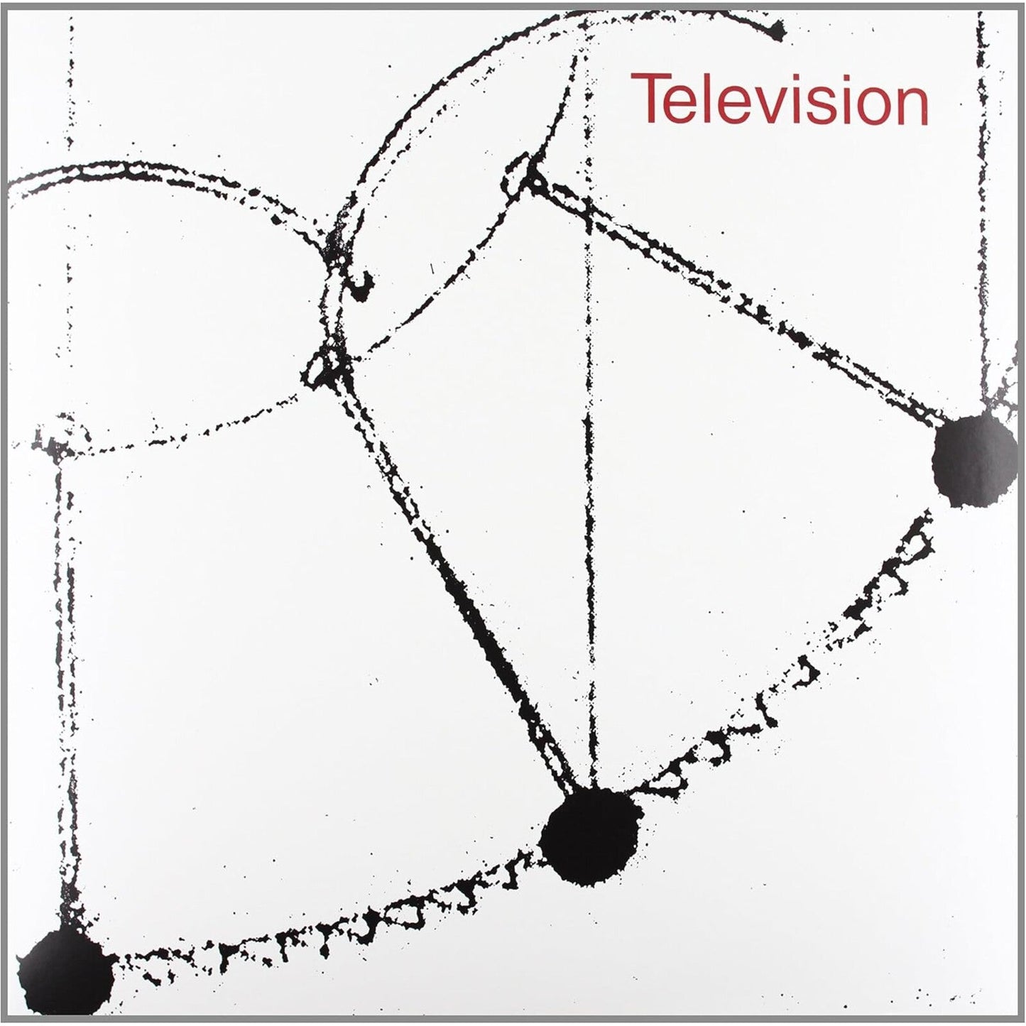 Black and white abstract album cover for Television vinyl record.
