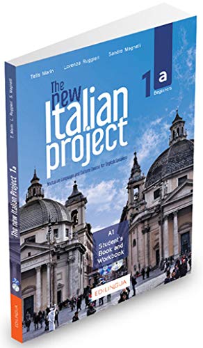 Italian language textbook cover with a photo of Italian architecture.