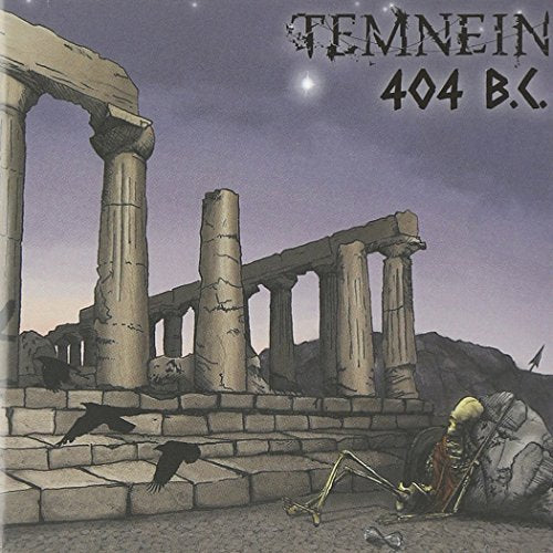 CD cover: ruins, skeleton, birds, and the text "Temnein 404 B.C.
