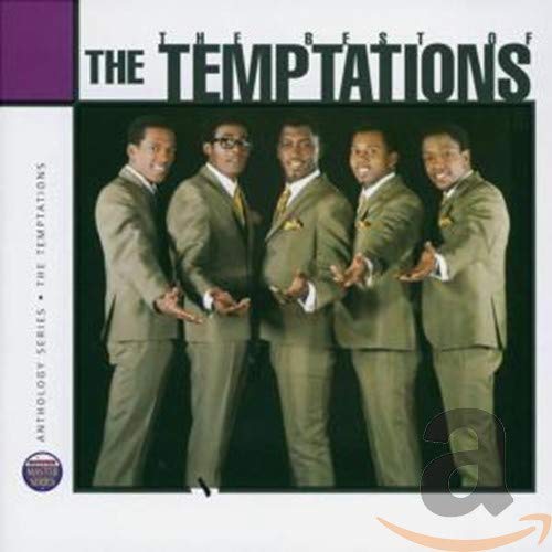 CD cover featuring five formally dressed men, The Temptations.