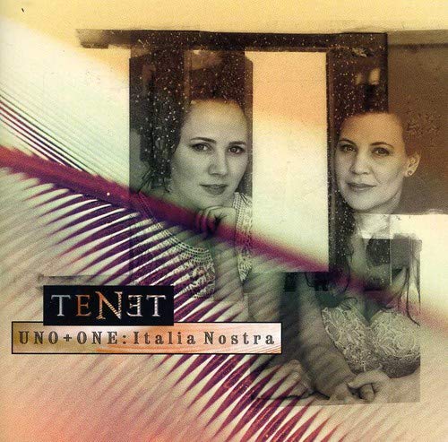 CD cover featuring portraits of two women with abstract graphic elements.