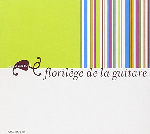 CD cover with colorful stripes and text “florilege de la guitare”.