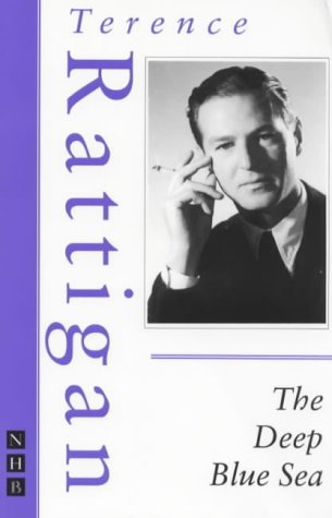 Book cover: “The Deep Blue Sea” by Terence Rattigan, with author portrait.