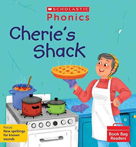 Book cover: woman with pie, stove, and text "Cherie's Shack".