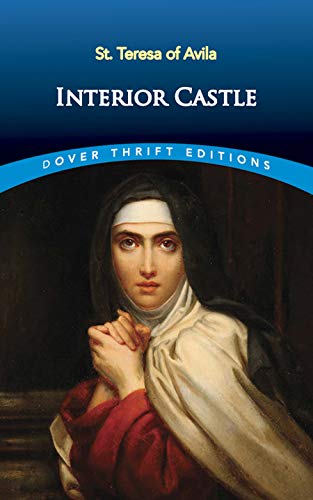 Book cover for Interior Castle by St. Teresa of Avila featuring a portrait of her.