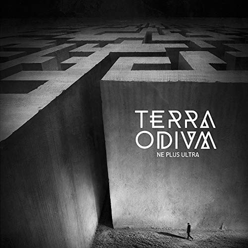 CD cover: grayscale labyrinth image with band name "Terra Odium".