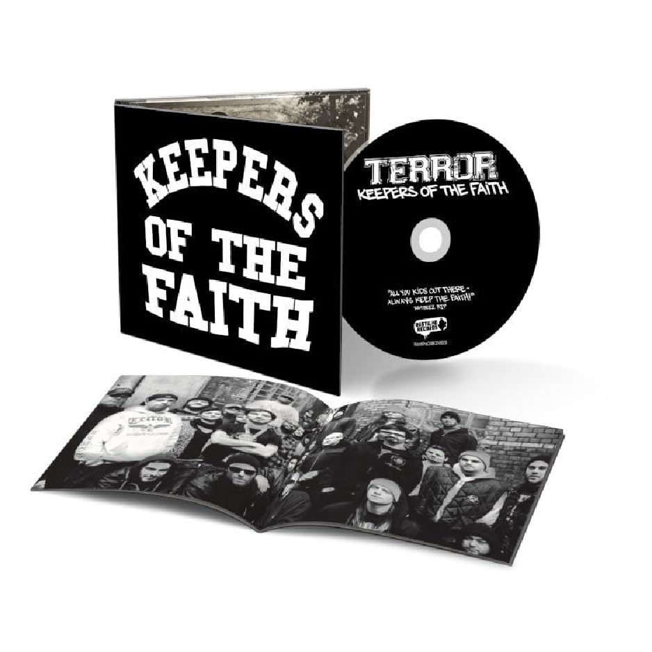 CD case for "Terror - Keepers Of The Faith" with black and white imagery.