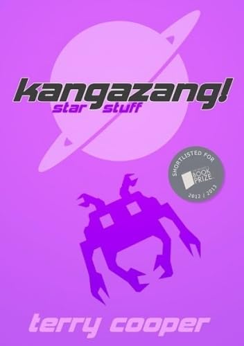 Purple book cover with robot illustration and a ringed planet.