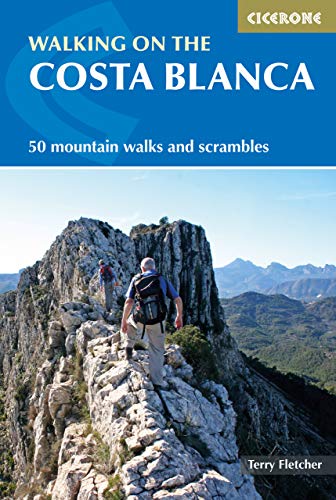 Book cover: hikers on a rocky Costa Blanca mountain ridge.