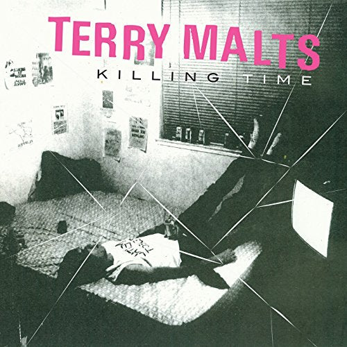 "Terry Malts album cover with a black-and-white image of a person on a bed."