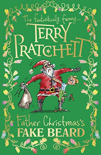Book cover depicting a cartoon Santa struggling with a child.