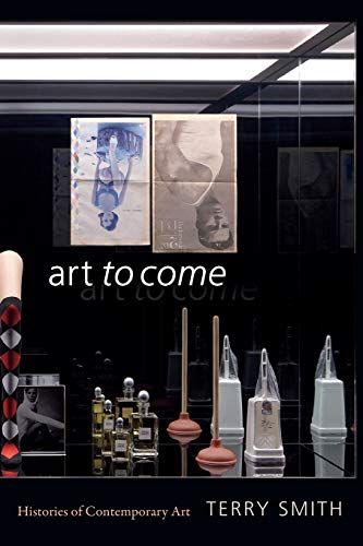 Book cover: “Art to Come” with artwork images and reflective display case.