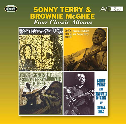 CD cover featuring four classic Sonny Terry and Brownie McGhee album artworks.