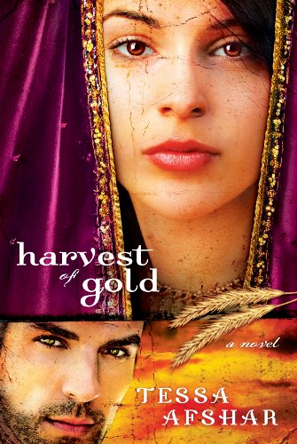 Book cover featuring portraits of a woman and man, wheat stalks.