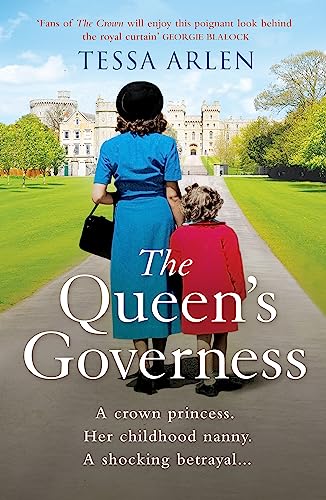 Book cover: woman and child facing castle, titled "The Queen's Governess".