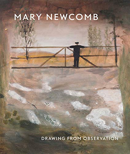 Book cover: painting of a figure by a wooden fence overlooking a stream.