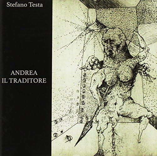 CD cover for "Andrea Il Traditore" by Testa Stefano, with sketched figure.
