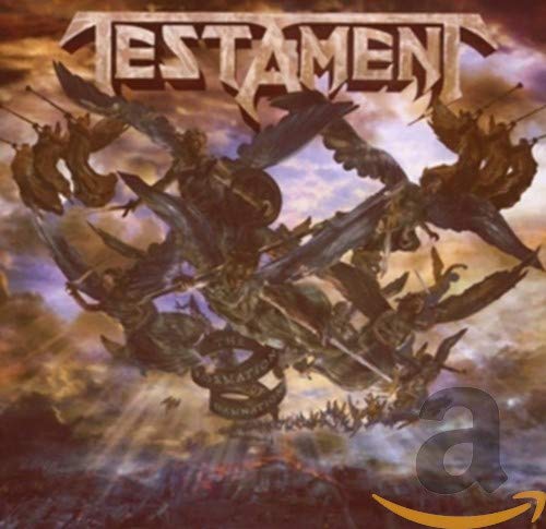 Testament album cover, “The Formation of Damnation,” depicting a battle scene.