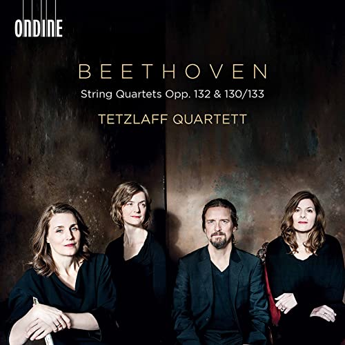 CD cover featuring the Tetzlaff Quartet and text “Beethoven.”