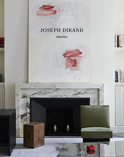 Book cover featuring abstract red paint and a marble fireplace.