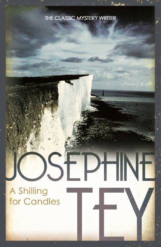 Book cover showing white cliffs by the sea under a cloudy sky.