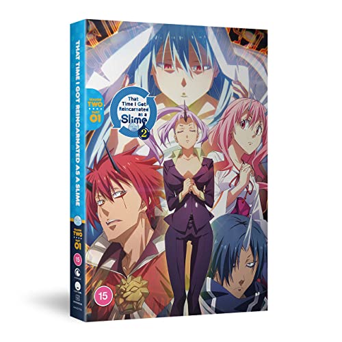 DVD cover for “That Time I Got Reincarnated As A Slime: Season 2, Part 1” featuring anime characters.