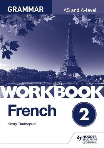 French A-level Grammar Workbook 2 cover with Eiffel Tower image.