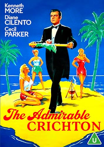 1957 film poster: man in tuxedo on tropical island with women.