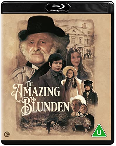 The Amazing Mr Blunden Blu-ray cover with collage of characters and old house.
