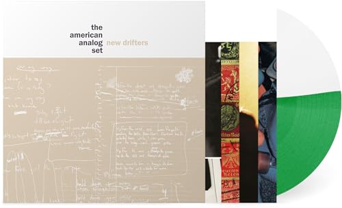 “New Drifters” vinyl record by The American Analog Set, with cover and green disc.