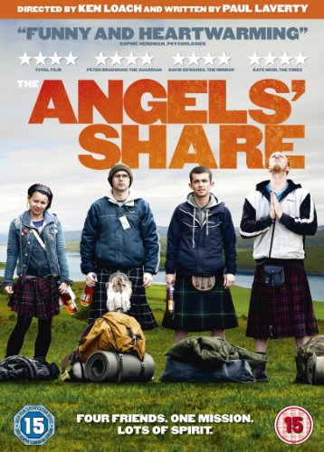 DVD cover for "The Angels' Share" featuring a group of young people.
