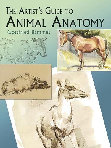 Book cover with sketches of animal anatomy, including a horse, cow, and antelope.