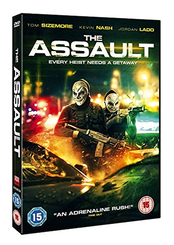 DVD cover for "The Assault" featuring masked figures with guns.