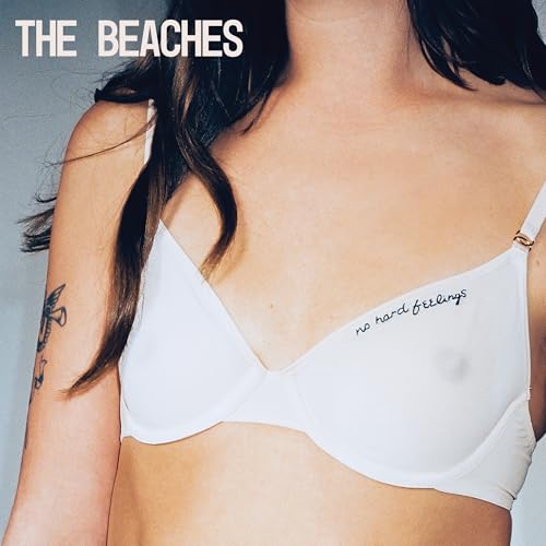 CD cover for The Beaches’ “No Hard Feelings,” featuring a woman’s torso.
